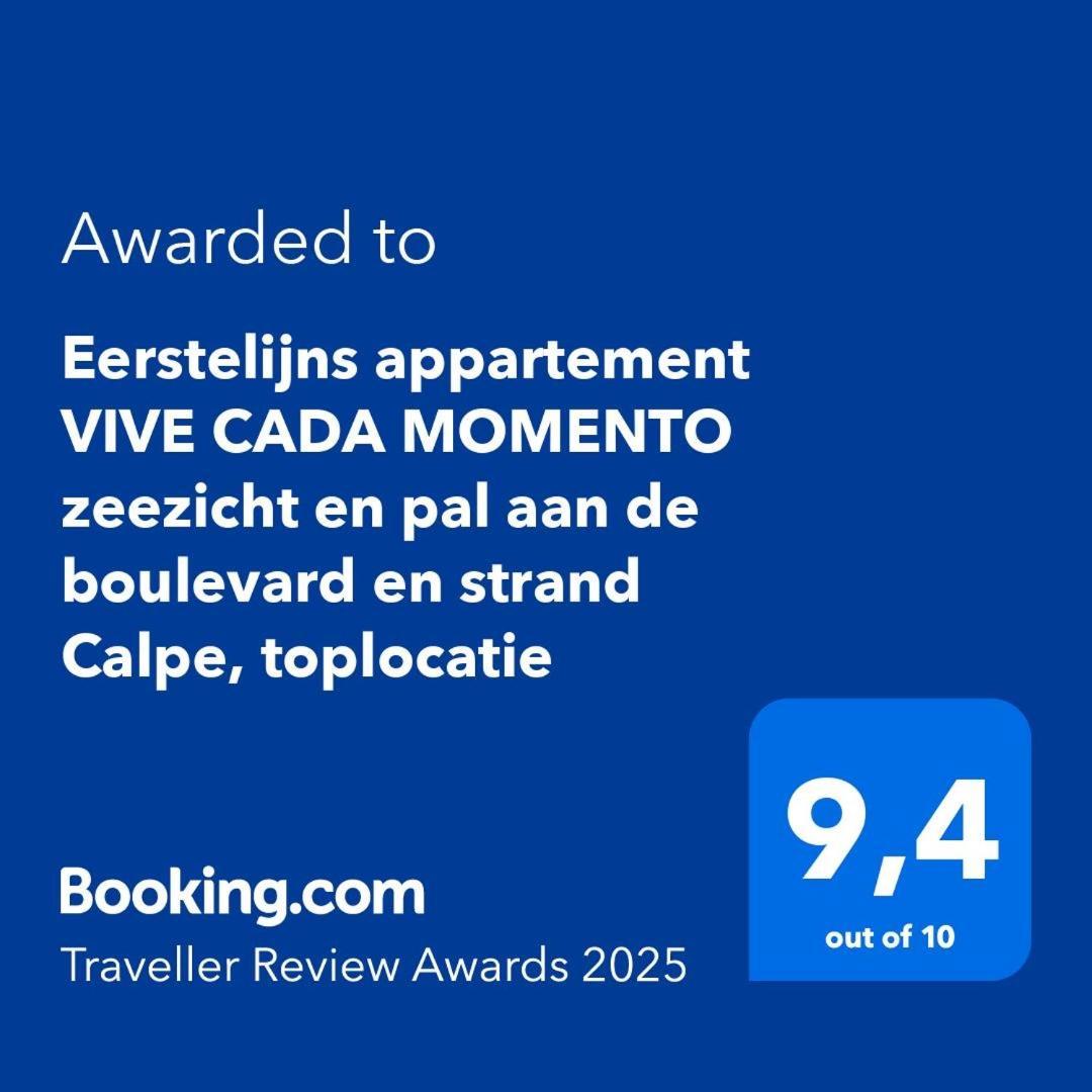 Eerstelijns Appartement Vive Cada Momento Zeezicht En Pal Aan De Boulevard En Strand Calpe, Toplocatie Luaran gambar